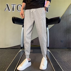 束脚卫裤男春夏季运动裤九分男裤2023哈伦裤子男款休闲裤K169，男装休闲裤，星座1116A-2（原606A-1）