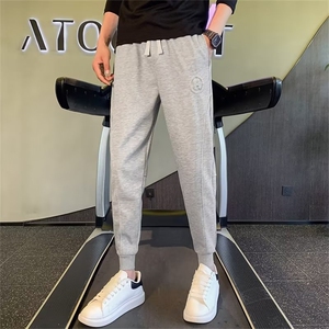 束脚卫裤男春夏季运动裤九分男裤2023哈伦裤子男款休闲裤   K169图片