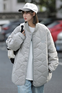 冬新港风重工刺绣棒球服中性风棉服oversize棉衣保暖外套M52-P145图片