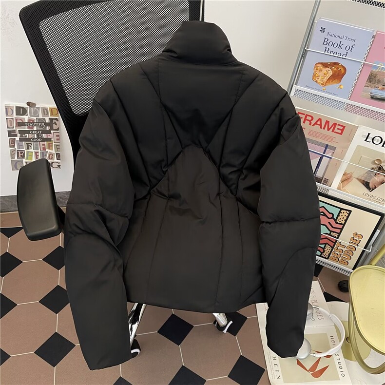 立领工装飞行员夹克衫男生春秋美式宽松拉链棉服棉衣外套5291P88,男装夹克,星座410-2