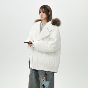 有90绒报告 可拆卸毛领羽绒服派克服标90绒78197P268控428图片