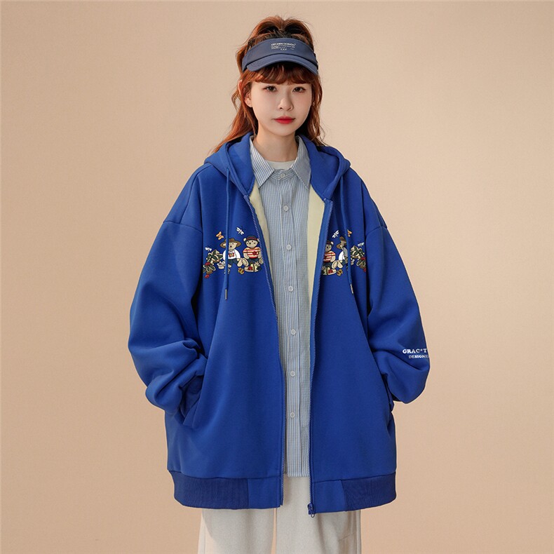 秋季新款华棉复合高克重抖音品质开衫连帽卫衣H6251P65控78，男装卫衣，电商A268