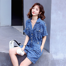 连体套装女夏季2025新款牛仔工装休闲连衣裤显瘦小个子阔腿ins潮，女装套装/套裙，天丽