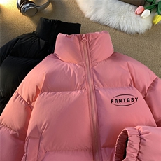 毛毯新款秋冬时尚字母印花休闲立领棉服A247-MY505特批85控138，男装棉衣，电商A247