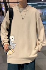M18164-P45加绒款-P65半高领毛衣男士大码针织衫男毛线衣男，男装针织衫/毛衣，电商A040