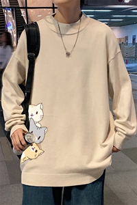 M18164-P45 加绒款-P65半高领毛衣男士大码针织衫男毛线衣男图片