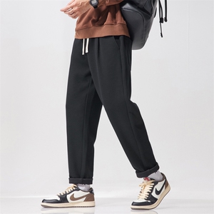 特批加厚锥形男士秋冬季弹力运动长裤直筒休闲裤J830-P40/加绒P50图片