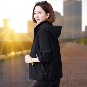 短款外套女士春秋款2025新款春季休闲夹克中年妈妈风衣小个子洋气图片