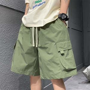 新款工装短裤男潮牌ins休闲裤宽松大码中裤五分裤D0610-P43图片