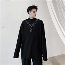 【2025秋装】秋季暗黑小众烫钻长袖卫衣男装H1100P55，男装卫衣，星座1114（原A254）