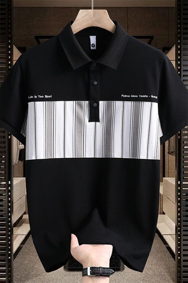 25038-P40夏季时尚休闲T恤男POLO衫欧货潮牌商务休闲短袖T恤,男装Polo衫,电商D310B-1