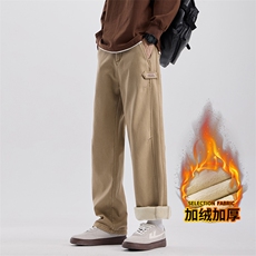 纯棉裤子男士2025年新款冬季工装休闲长裤J8011-P45/加绒P55特批，男装棉裤，星座509