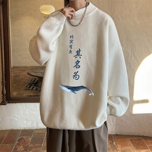 控68半高领毛衣男士大码针织衫男毛线衣男 M18261-P45 加绒款-P65图片