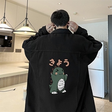 牛仔夹克男大码牛仔外套男茄克NJ77037-P60加绒款-P75，男装夹克，电商A040