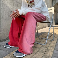 渐变水洗工装阔腿老爹长裤日系潮牌宽松直筒牛仔裤男K4834-P42，男装牛仔裤，星座512-2