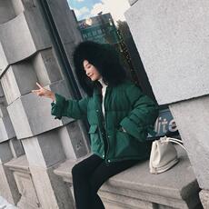现货主推不对称下摆喇叭袖2色棉衣8218-J1623，女装棉衣/棉服，卡莱