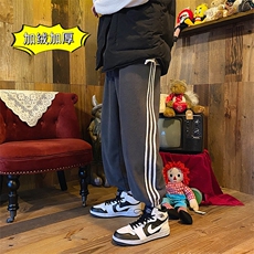 港风新款潮流百搭舒适保暖潮牌休闲长裤A061-K1888加绒-P50限68，男装休闲裤，电商A061