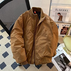 美式复古廓形飞行员夹克棉服外套标准常规拉链常规款MF334-P88，男装夹克，星座412-2