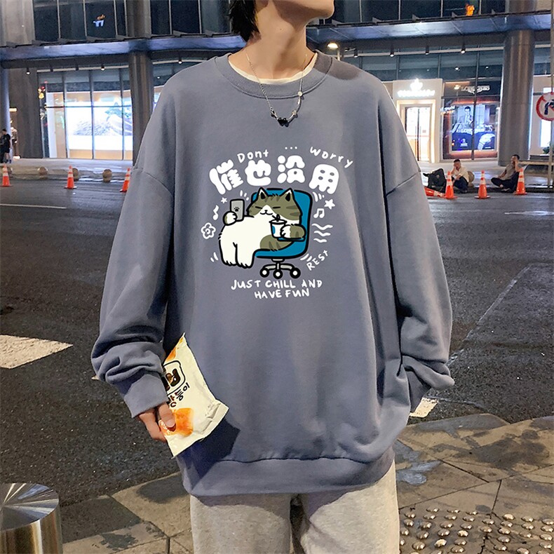 8XL圆领卫衣男超大码胖子肥佬大号长袖t恤S6403-P28,男装卫衣,电商A040