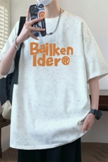 ！2026夏季新款男士字母印花潮牌短袖T恤T2520特P25，男装T恤，电商B220