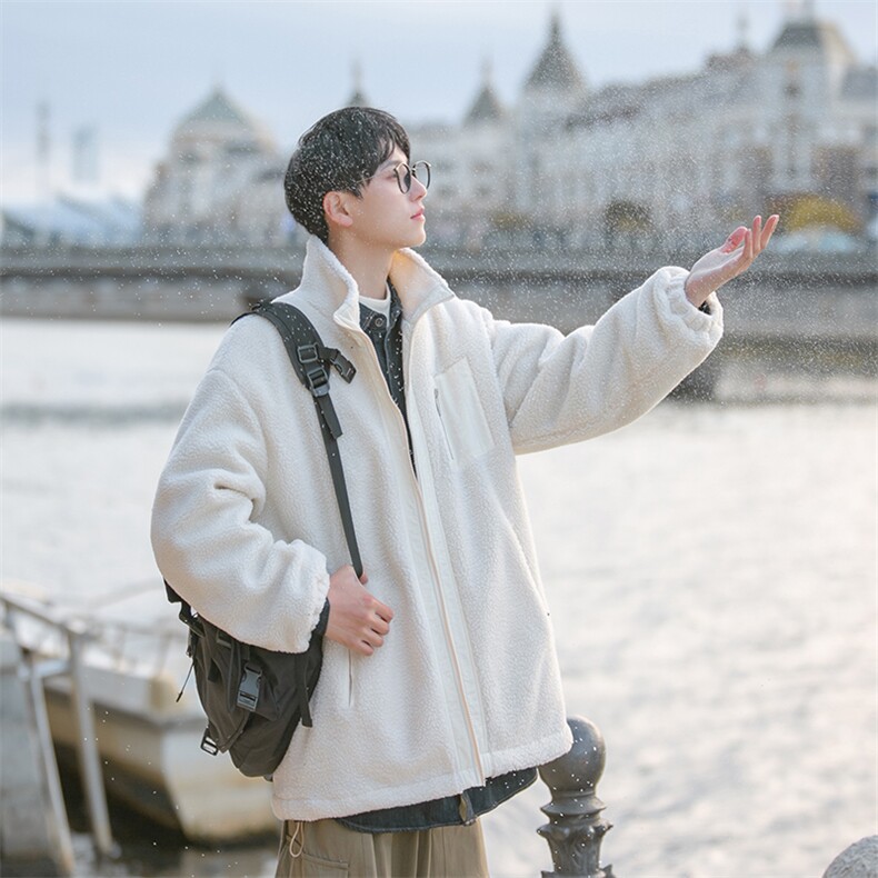 B225-W8418-P118-X148--60%棉-40%涤纶拼接羊羔毛加厚棉服-有现货,男装棉衣,电商B225