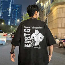量大优供视频重磅麂皮绒短袖T恤男JPDX241-特P19，男装T恤，电商B367