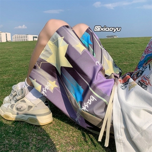 XZ616 夏季新款满印星星冰丝五分裤休闲沙滩裤 TY880 P25控39图片
