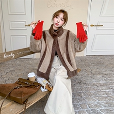 新款现货！冬装皮毛一体羊羔毛外套2C133-8826-P195-K288，女装短外套，2C133