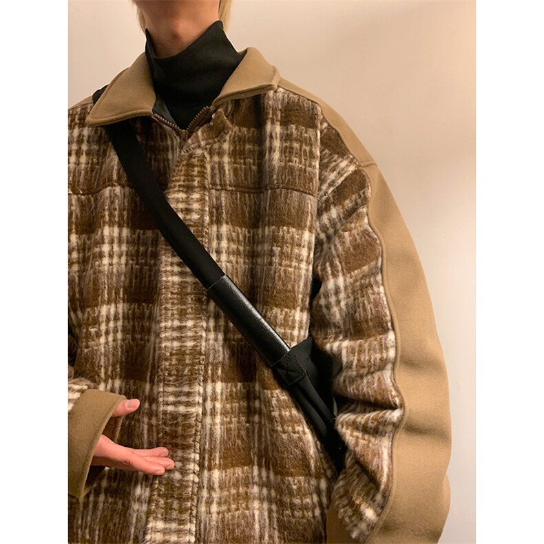 痞帅棉衣毛呢外套加厚夹克棉袄港风棉服日系1016-1W87P128K158,男装棉衣,星座1016-1（原电商B408-1）
