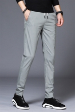 2025冰丝裤男夏季运动空调裤透气速干直筒裤休闲西装裤1915已备货，男装休闲裤，星座224-3