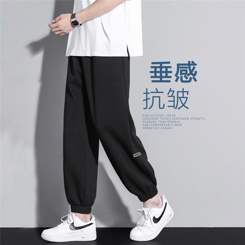 男士夏季裤子薄款冰丝清爽透气百搭速干休闲裤WK607-1-特批-25图片