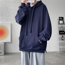 8XL-M加绒连帽卫衣加厚大码美式重磅硬挺上衣外套秋冬WY9101/P60，女装短外套，电商B238