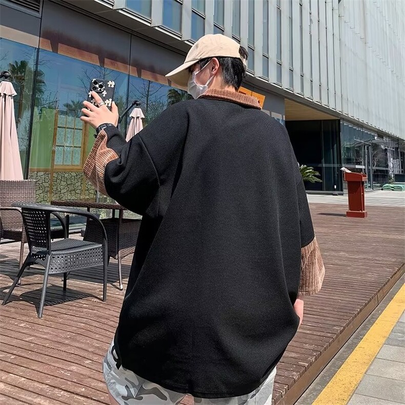 翻领短袖T恤男简约百搭休闲打底五分袖POLO衫AT62P26,男装Polo衫,星座1116-2