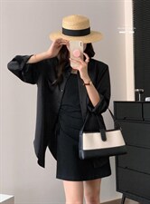 香丽迪网红chic高级感丝滑醋酸外披两件套，其它，香丽迪1