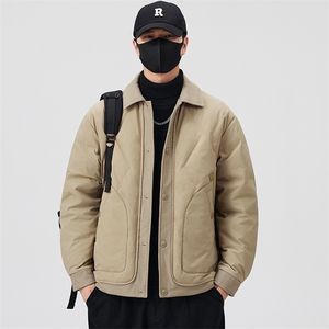 口罩风新标90白鸭绒 2025潮流时尚拼接羽绒服男YR6062-P200图片