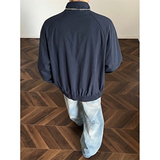 高品质春装新款老钱风美式高街解构立领棒球服飞行夹克休闲外套潮，男装夹克，电商A486-1