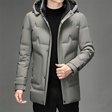2023冬季新款90白鸭绒休闲中长款绒服男士立领大衣男SJ78239-P315，男装羽绒服，电商B212（原钱塘6029）