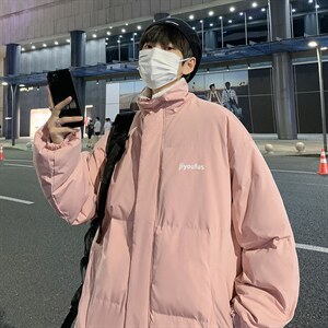 新款四色加绒加厚羊羔毛衣男服学生面包服外套街头 W2147-P78图片