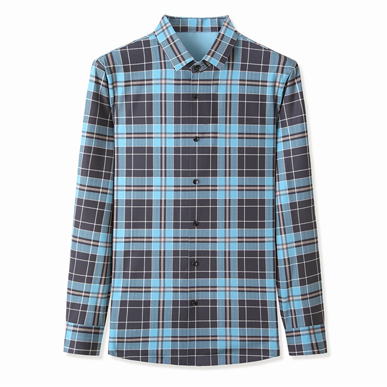 男式2023年春夏季新款百搭T恤男长袖商务休闲体恤男装,男装衬衫,电商B360