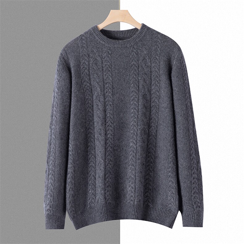 男士半高领35%羊绒长袖保暖舒适秋冬新款，男装羊绒套衫，宏杨羊绒