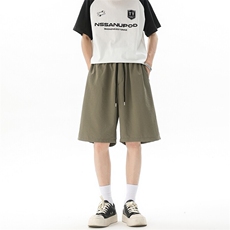 8XL-M冰丝凉感短裤特大码纯色休闲中裤子沙滩五分裤DK1307/特P28，男装牛仔裤，电商B238