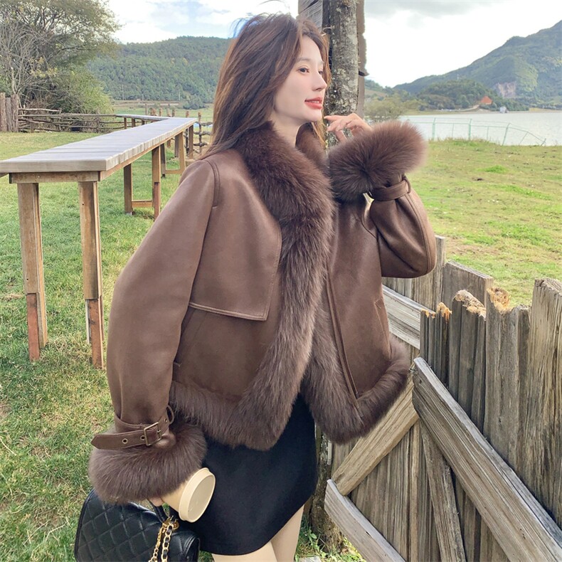 时尚真狐狸毛羽绒90绒内胆派克皮草2C170--1177--P365控548,女装羽绒服,2C170