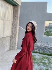 秋装连衣裙，女装连衣裙，茶玛