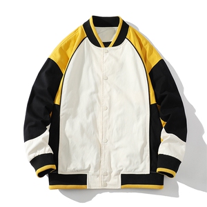 秋季宽松潮流休闲拼色棒球服情侣外套夹克EY3671-P75图片