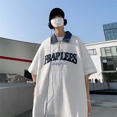 翻领短袖T恤男简约百搭休闲打底五分袖POLO衫GT38P35，男装Polo衫，星座1116-2