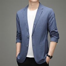 BH2002钱塘2020-2中青年男士时尚休闲帅气清新春秋新款西服P137，男装西服，钱塘207-2