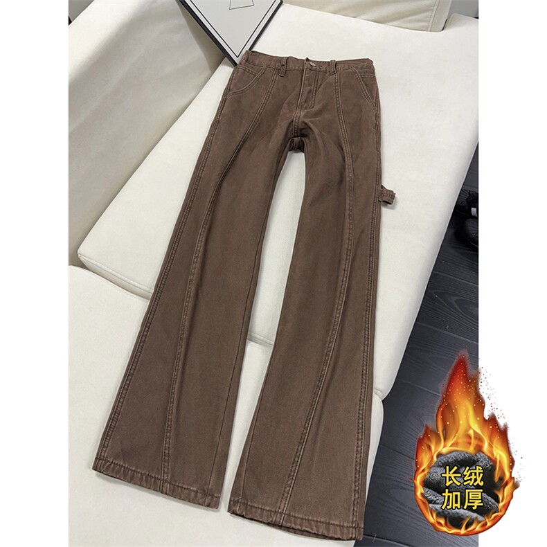 B221美式ins高街暗黑休闲洗褪加厚加绒牛仔裤LK25601-特P56控98，男装牛仔裤，电商B221