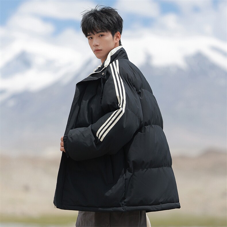 得物二开款三防面料三条杆加绒加厚棉衣外套冬棉服BM01,男装棉衣,电商A161