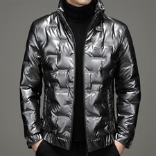 2023冬羽绒服男立领加厚中年男士保暖服休闲时尚外套YYYR280-P150，男装羽绒服，电商B212（原钱塘6029）