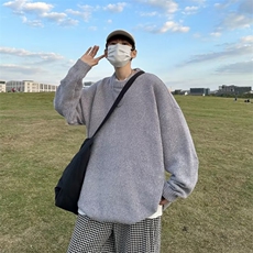 美式街头设计感圆领毛衣男慵懒风休闲针织衫M728P40，男装针织衫/毛衣，星座1116-2